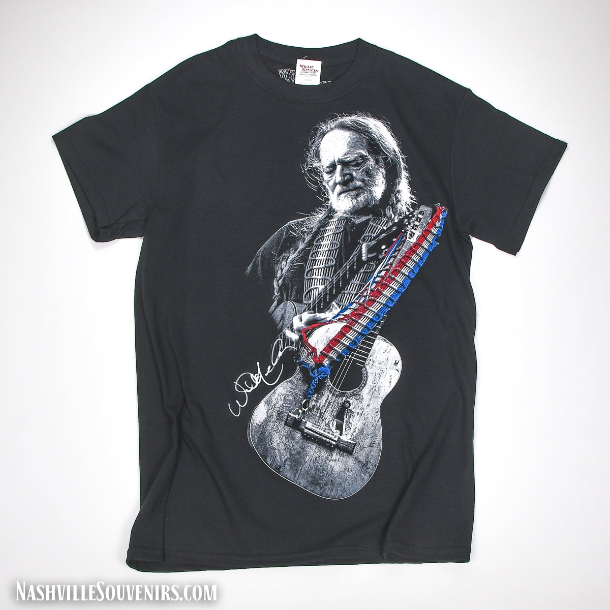 "Willie Nelson Playing Trigger" Unisex T-shirt