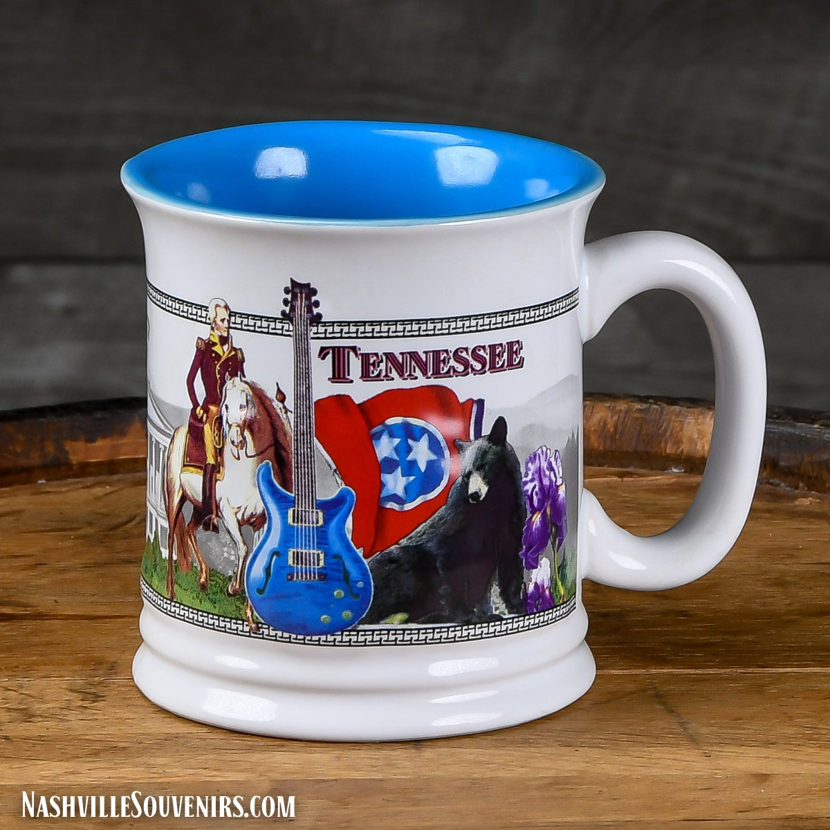 Tennessee Mug with State Symbols