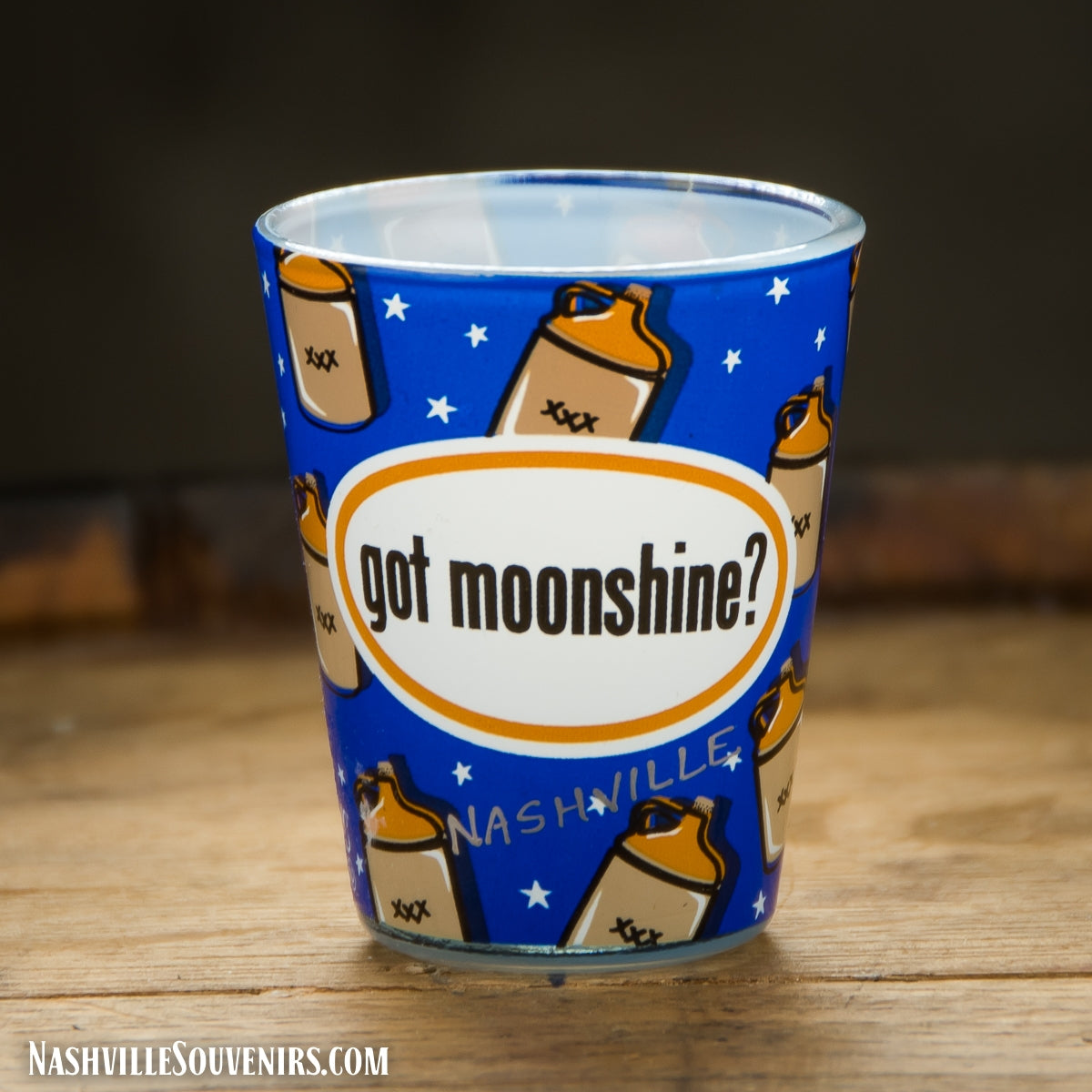 Nashville Shot Glass - Got Moonshine?