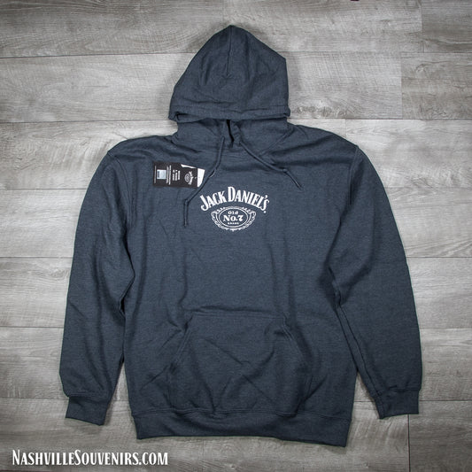 Officially licensed Jack Daniels Bottle Logo Hoodie.  Get yours with FREE SHIPPING on all US orders over $75!