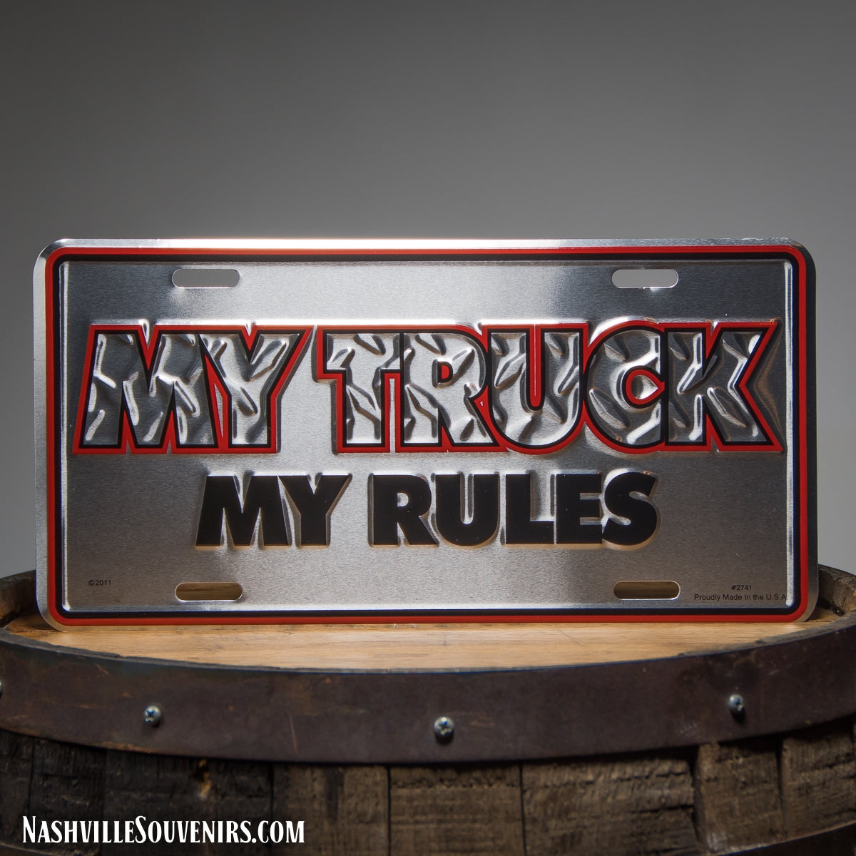 My Truck My Rules License Plate