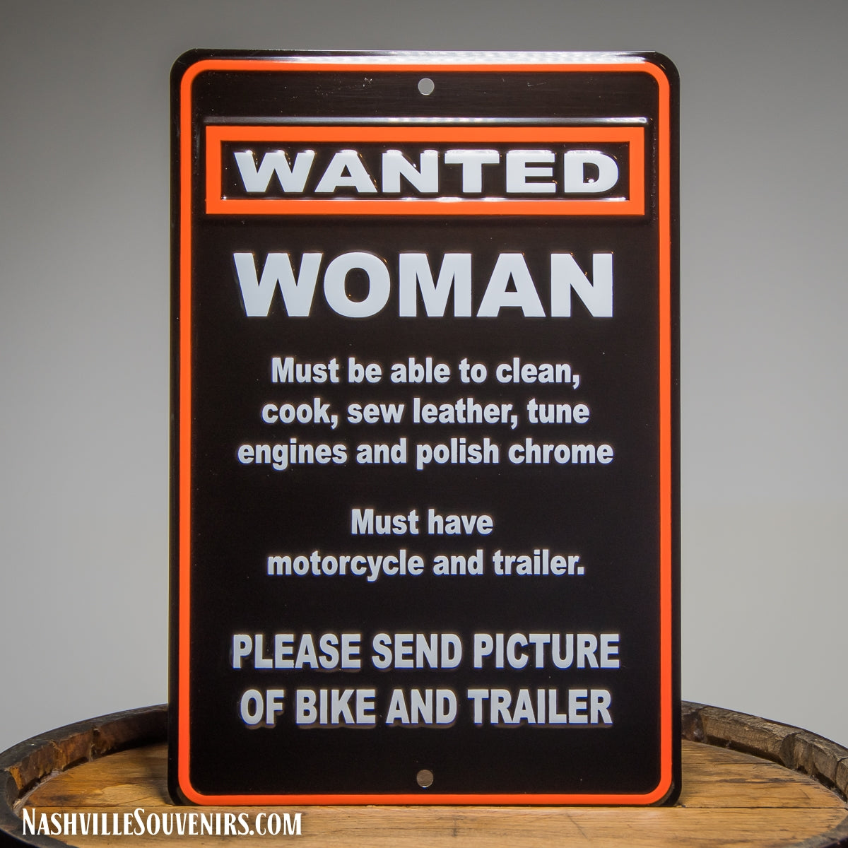 Wanted Woman Novelty Tin Sign