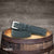 Black version of an officially licensed Jack Daniels Belt in Smooth Grain with Logos. This ia an overlay style belt with Jack Daniel's logo on the buckle and embossed on the end of the belt.