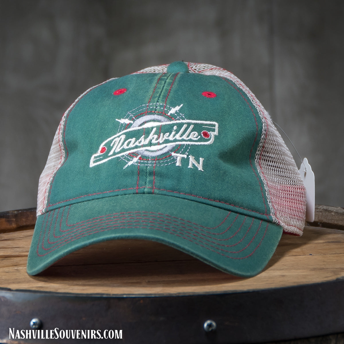 Green Mesh Nashville TN Trucker Hat