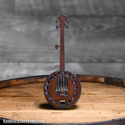 Collectible Replica Stand Up Banjo in Metal