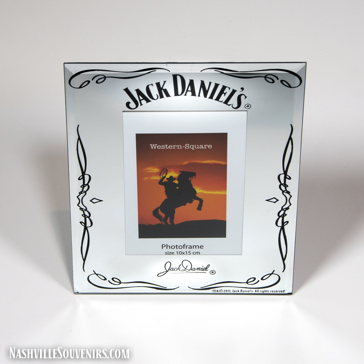 Officially licensed Jack Daniels Reverse Label Photo frame. FREE SHIPPING on all US orders over $75!