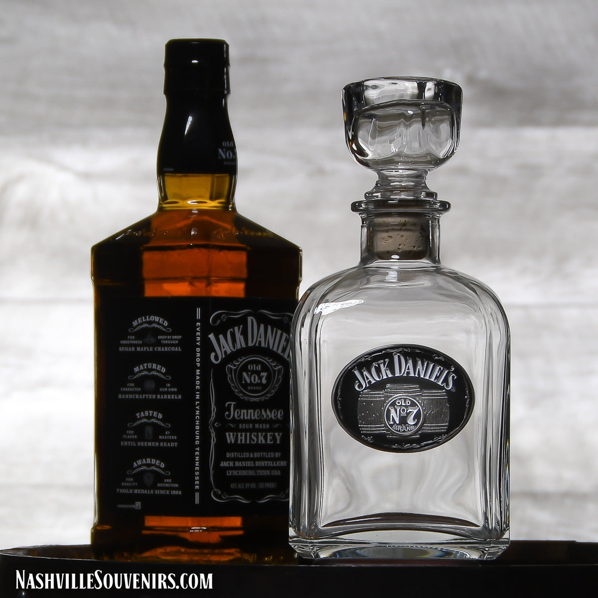 Pour it in style with an officially licensed Jack Daniels Decanter with Medallion. FREE SHIPPING on all US orders over $75!