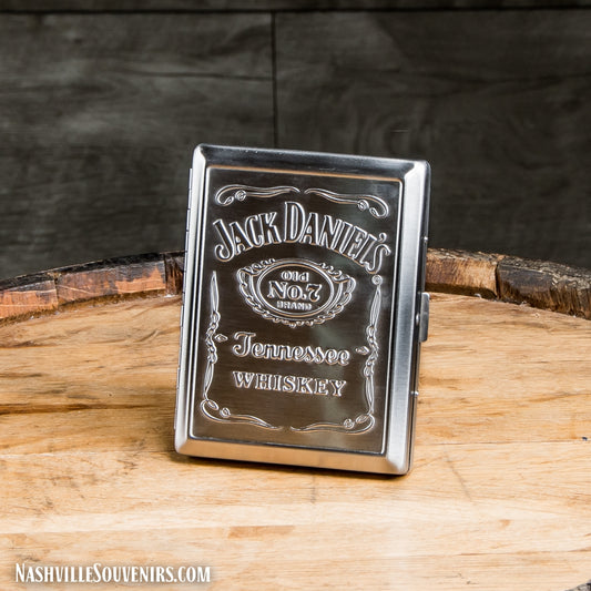 Officially licensed Jack Daniels Stainless Steel Carry Case.  FREE SHIPPING on all US orders over $75!