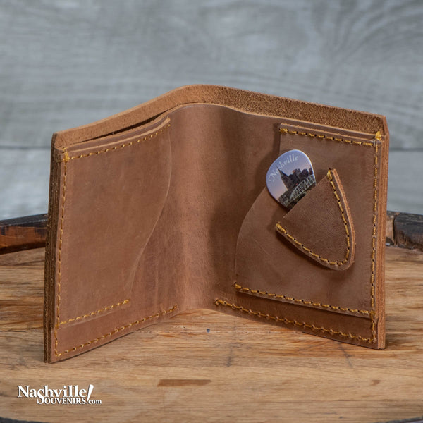 Elvis Zippered Genuine Leather Wallet / Card Holder