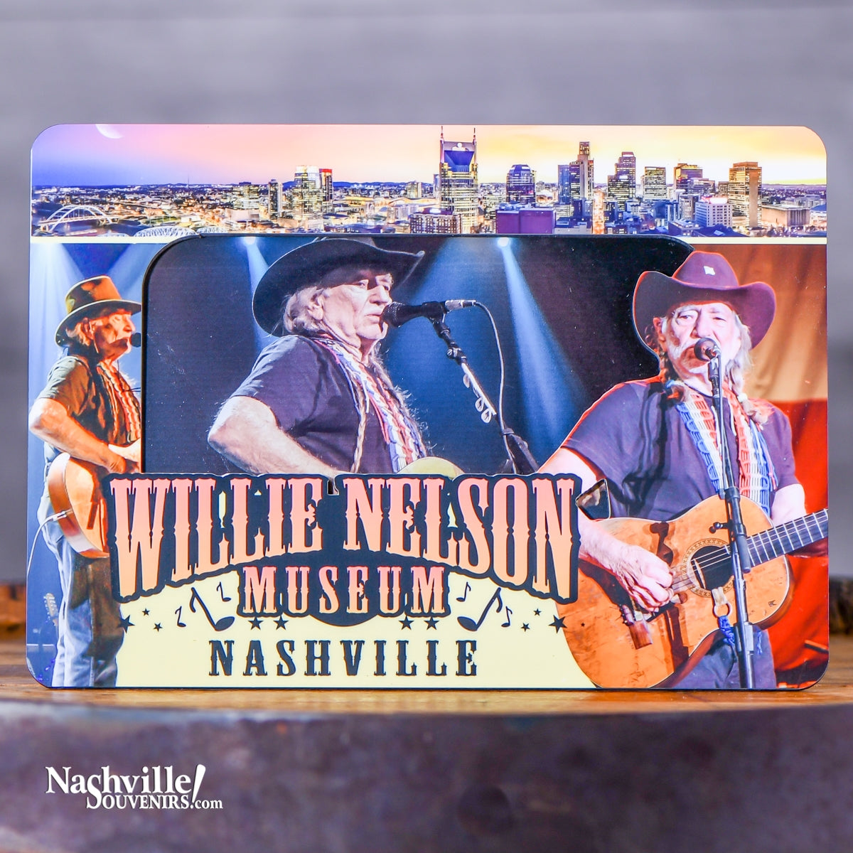 Willie Nelson Photo Frame Magnet