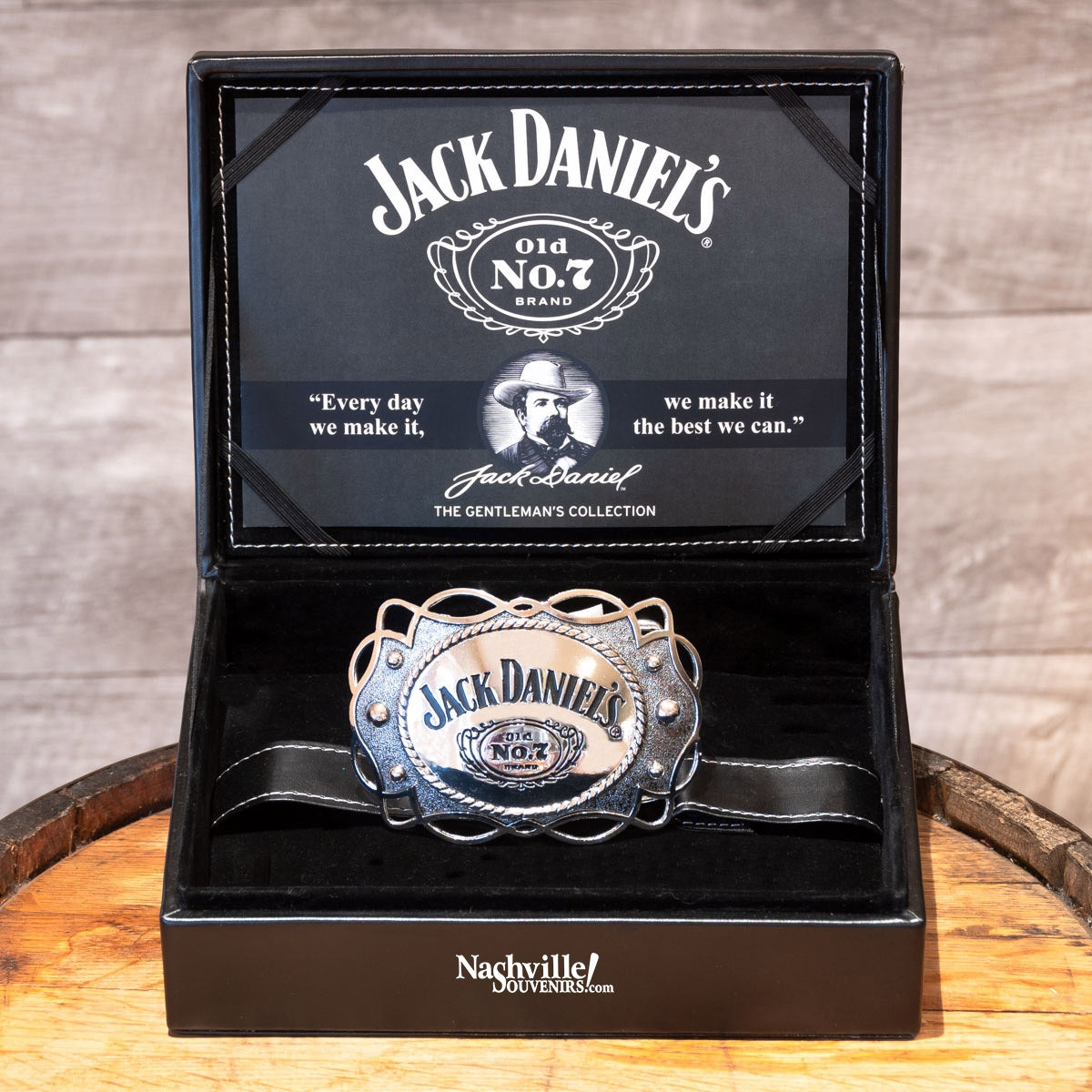 Amazing new hand crafted Ornate Jack Daniel's Swing Logo Belt Buckle. Part of the premium line of Jack Daniel's buckles called "The Gentleman's Collection". Each one is hand crafted creating a unique work of art. Ships FREE within the continental U.S.