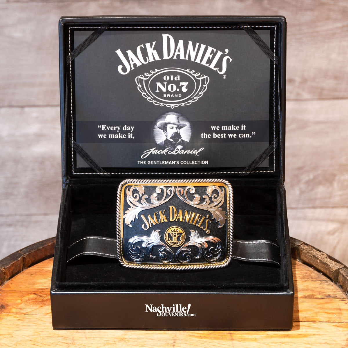 Amazing new hand crafted Silver Old No.7 Jack Daniel's Belt Buckle. Part of the premium line of Jack Daniel's buckles called "The Gentleman's Collection". Each one is hand crafted creating a unique work of art. Ships FREE within the continental U.S.