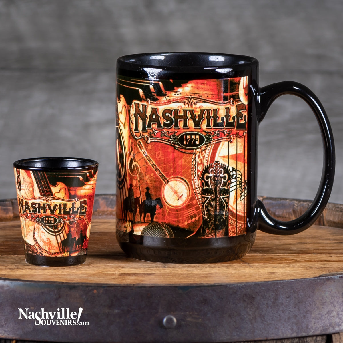 Nashville 1779 Mug and Shot Glass Gift set