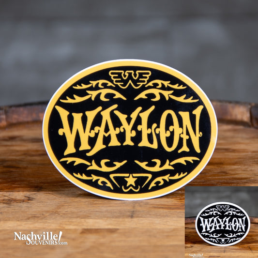 Waylon Jennings Logo Decal