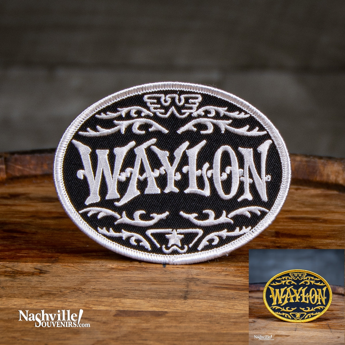 Waylon Jennings Logo Patch