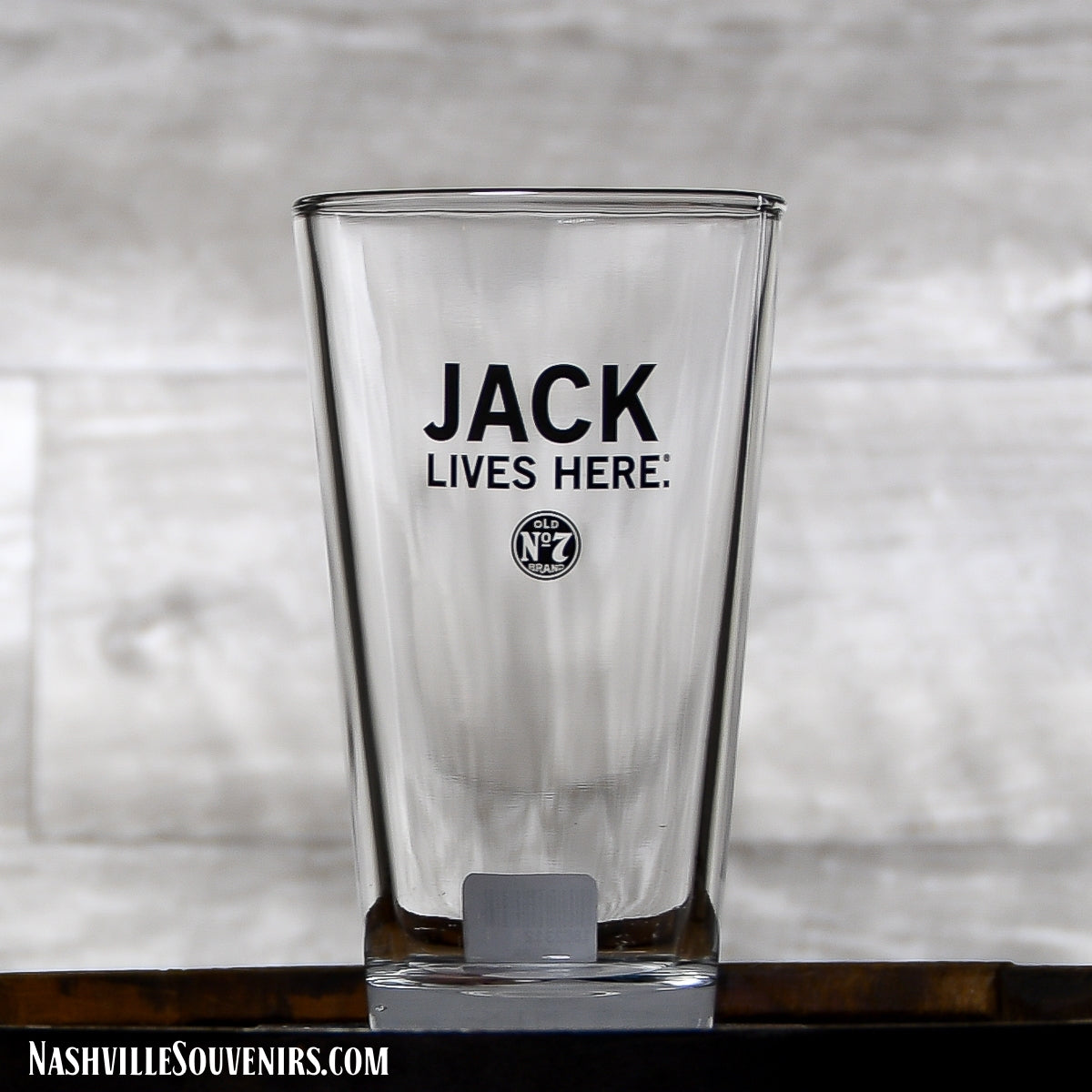 Officially licensed Jack Daniels Jack Lives Here Mixing Glass. FREE SHIPPING on all US orders over $75!