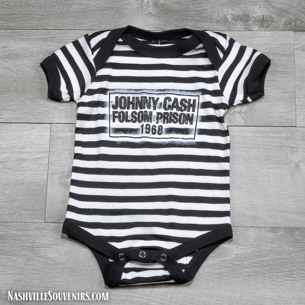Johnny Cash Onesie "Folsum Prison 1968" T-Shirt