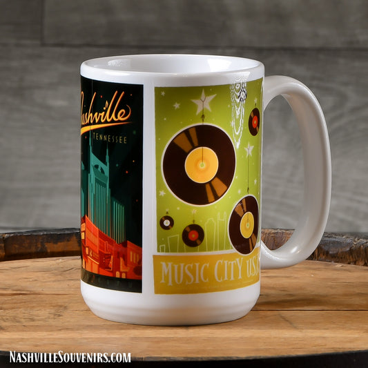 Spirit of Nashville Mug with Sun Cowboy