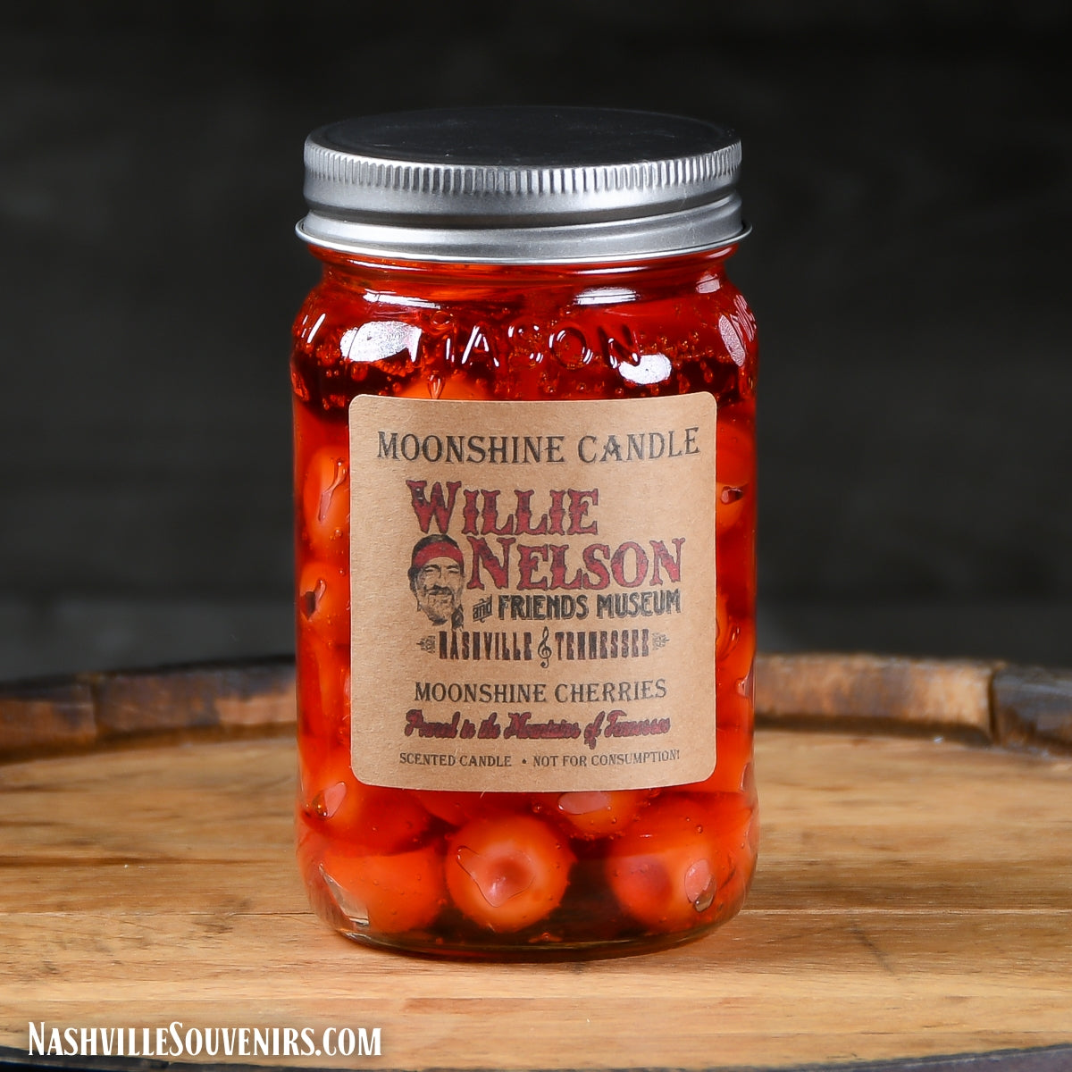 Willie Nelson "Moonshine Cherries" Scented Candle