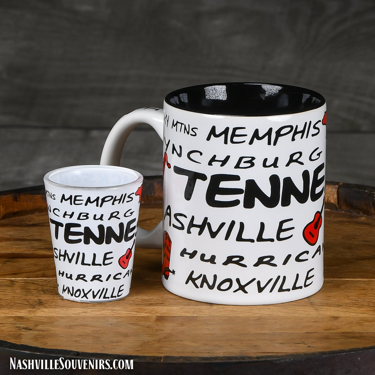 Tennessee Cities Mug and Shotglass Collector Set
