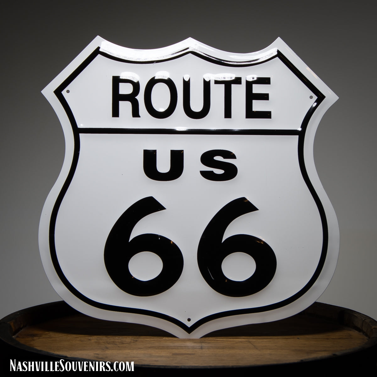 The famous Route US 66 Tin Sign