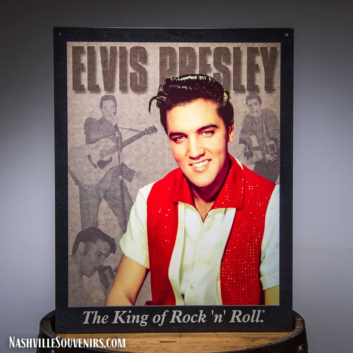 Elvis Presley The King of Rock n Roll Tin Sign