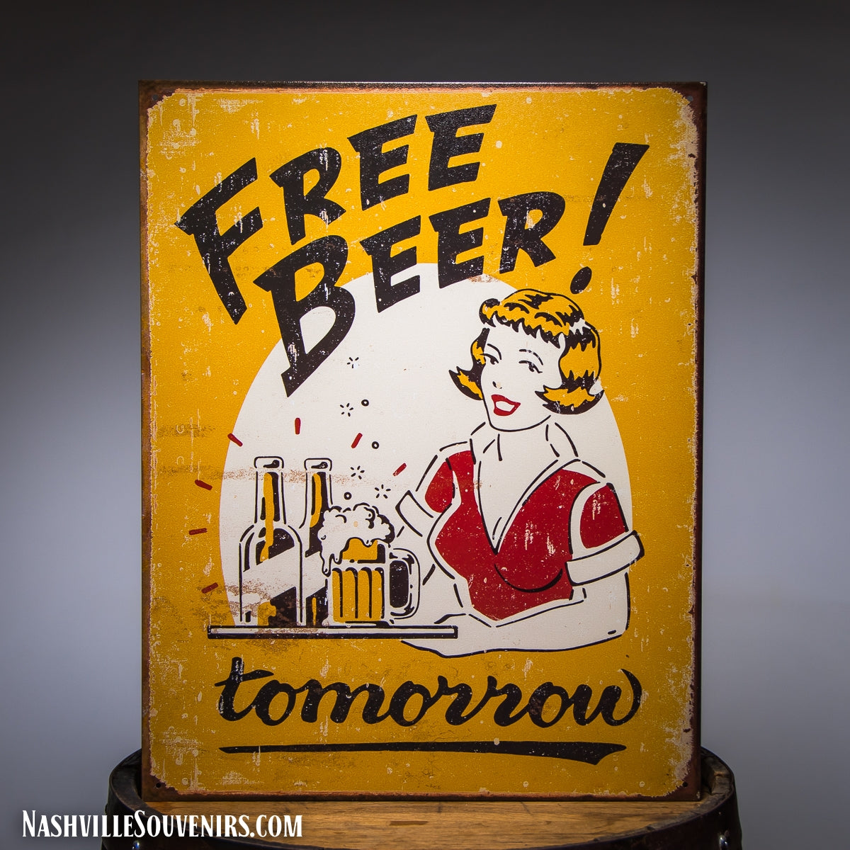 FREE BEER Tomorrow Tin Sign