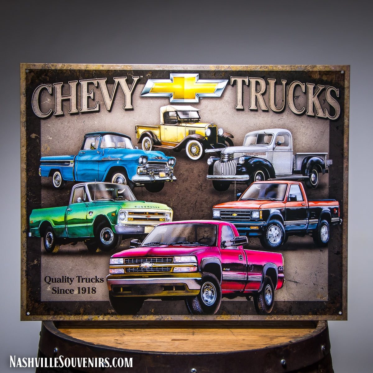 Chevy Trucks Quality Trucks since 1918 Tin Sign
