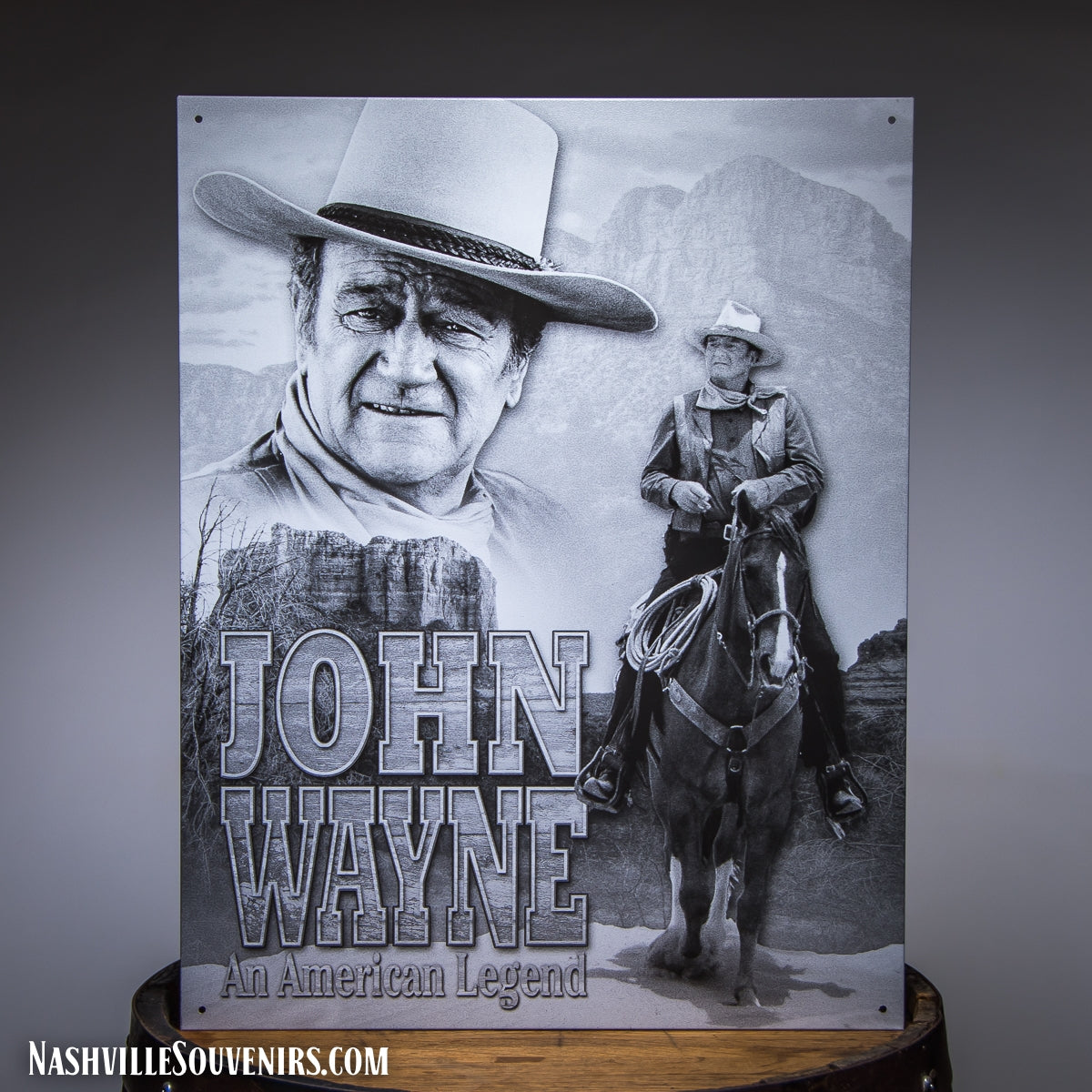 John Wayne An Amercian Legend Tin Sign