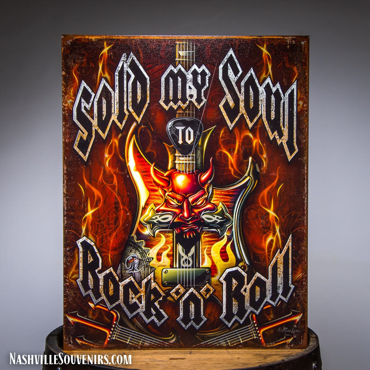 Sold my Soul to Rock n Roll Tin Sign