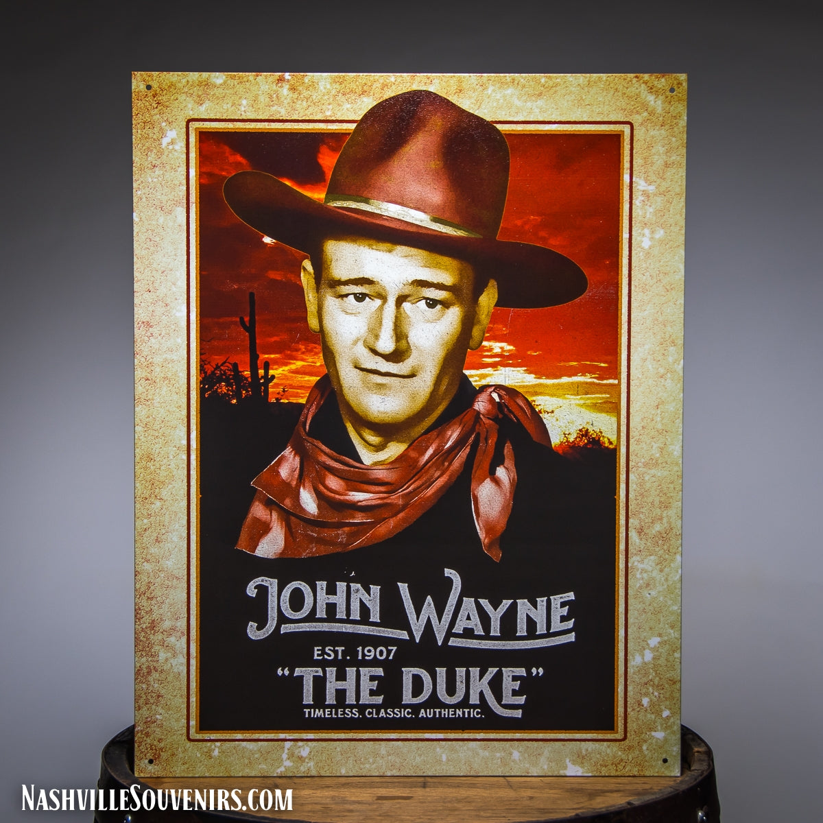 John Wayne Est. 1907 The Duke Tin Sign