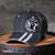 Try on one of these new Jack Daniel's Dual Striped Hats with the flex fit system. They come in two sizes and stretch to give you the perfect fit.  This JD dual striped hat has the famous Old No. 7 logo on a patch on the front crown. It sits above the two bold white stripes trailing down the bill. The six panel hat features bold white exposed stitching throughout the cap along with stitched eyelets.