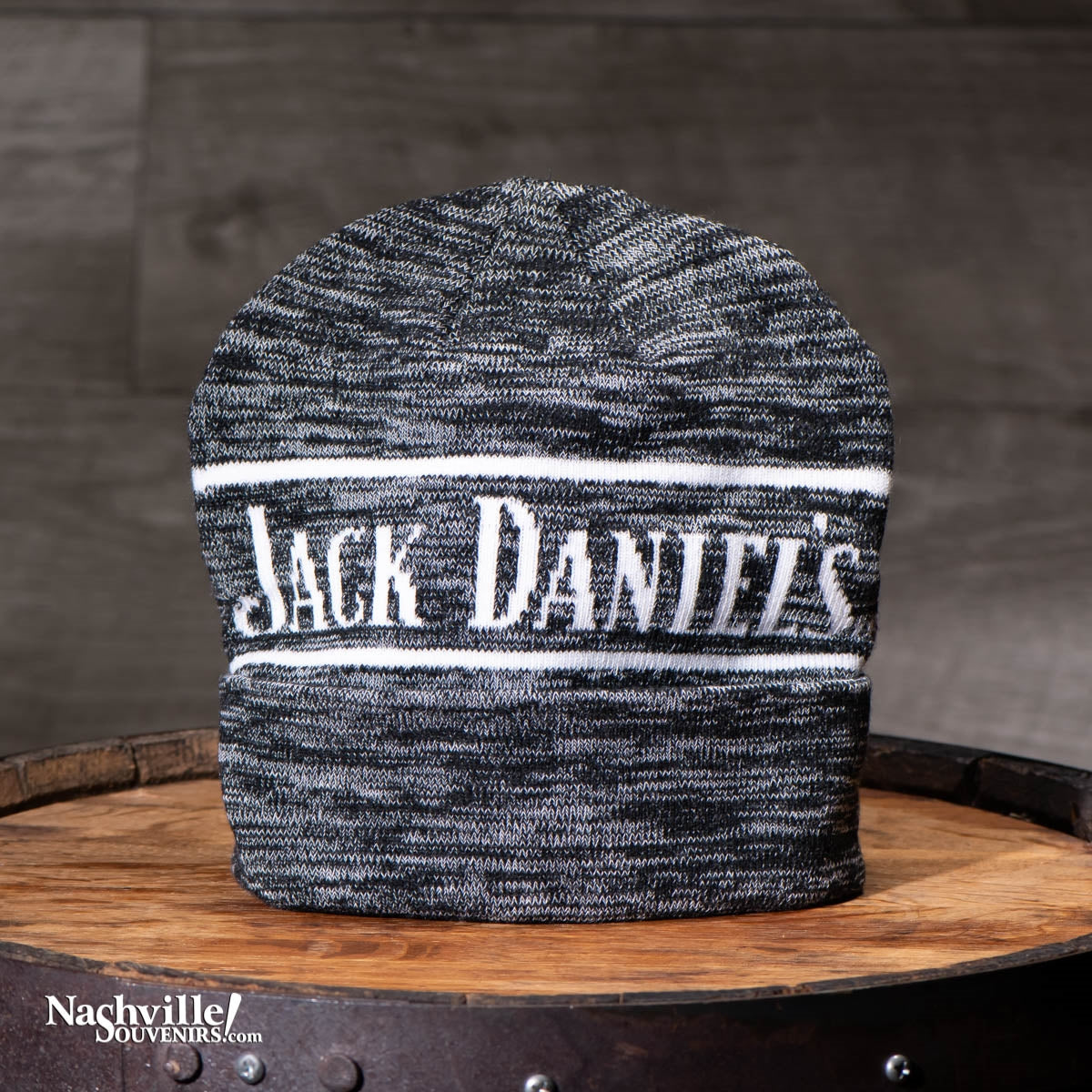 Who said Jack doesn't know millennial fashion? Prove it wearing this Jack Daniel's Beanie Hat. Keep those ears nice and warm in this acrylic JD beanie cap.