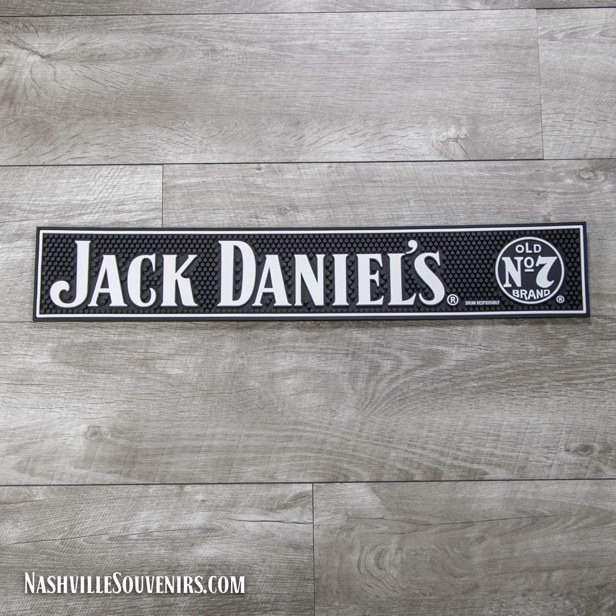 Dress up the home bar with this Jack Daniel's bar mat. This bar mat is one of those "must have" Jack Daniel's bar accessories. Not only is it functional but it's the perfect resting place for your great Tennessee whiskey while relaxing.