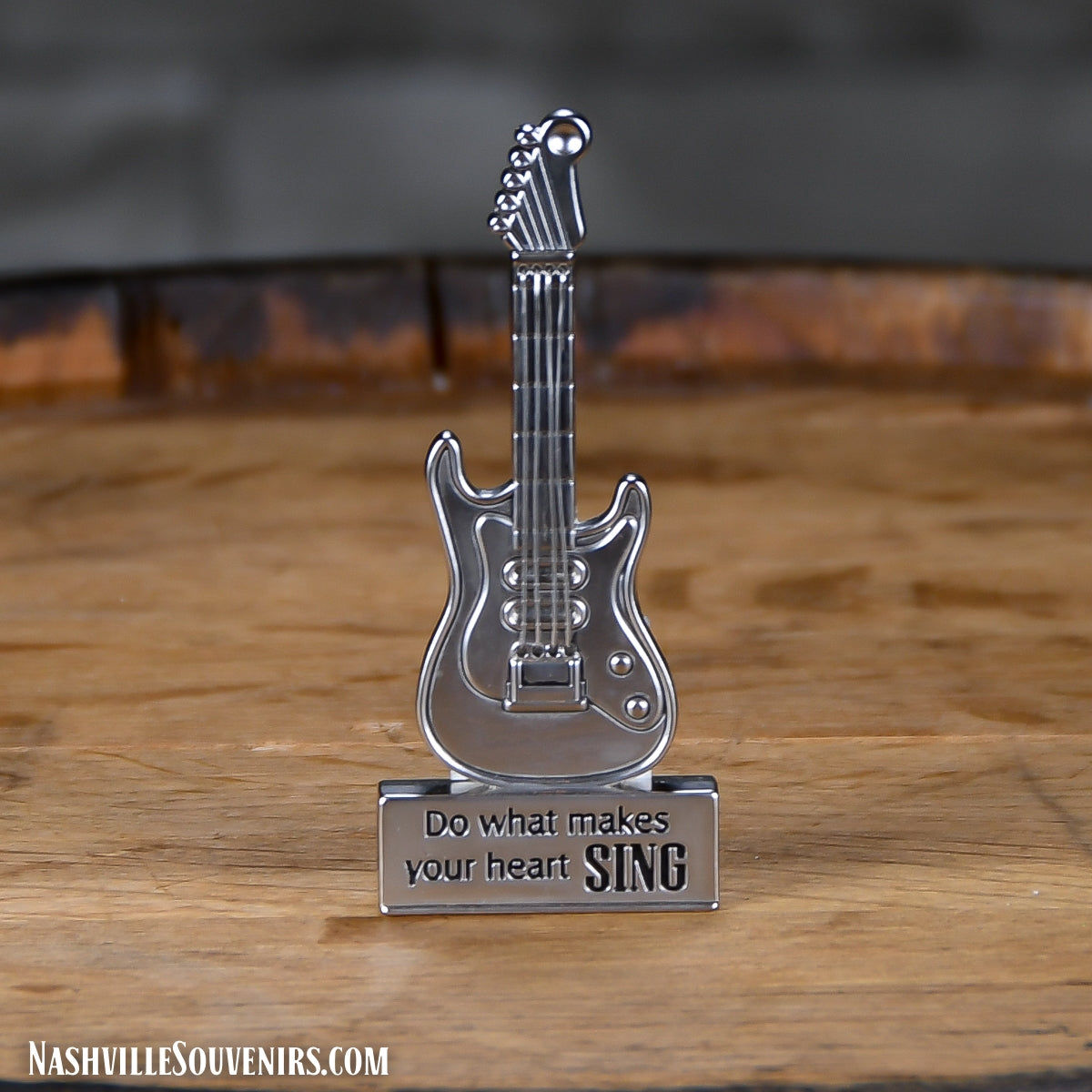 Do What Makes Your Heart SING Standup Miniature Guitar