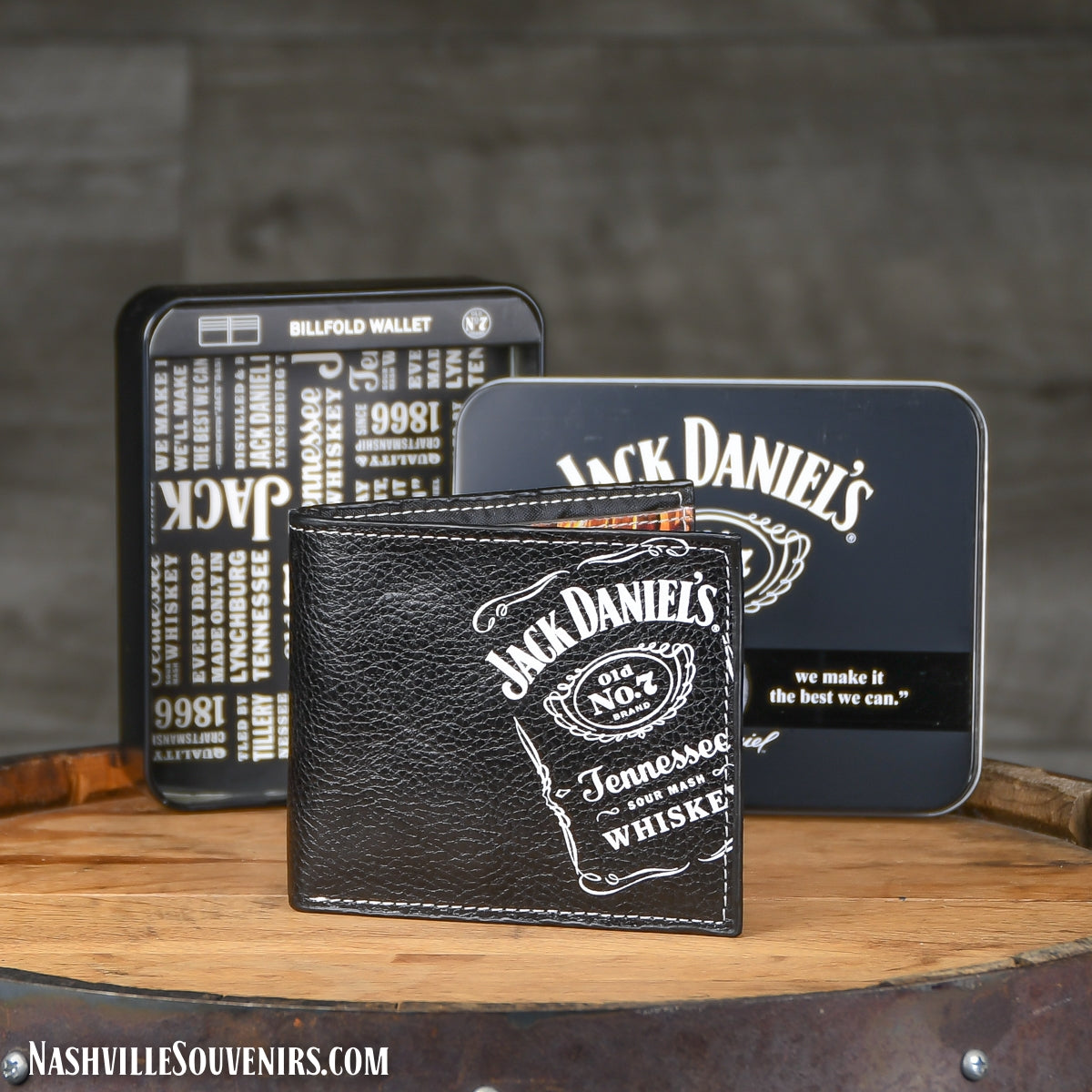 Officially licensed Tennessee Whiskey Jack Daniels Barrelhouse Billfold Wallet. Get one today with FREE SHIPPING on all US orders over $75!