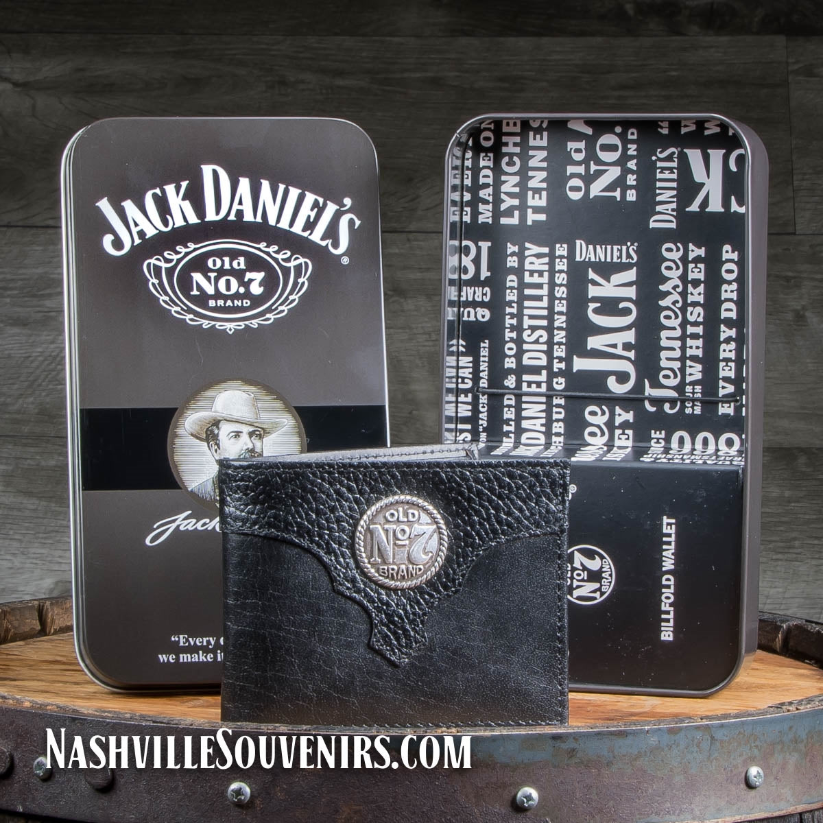 Jack Daniel's Old No.7 Brand Billfold Wallet with Medallion. Get one today with FREE SHIPPING on all US orders over $75! One of for most popular designs.