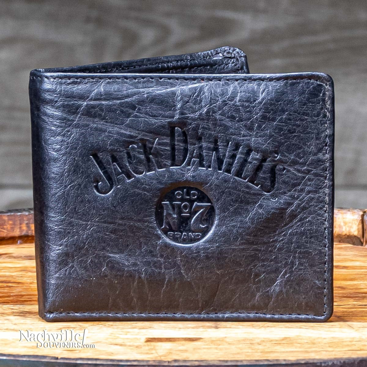 Jack Daniel's Signature Billfold. This great JD billfold features the"swing and bug" logo embossed on a black leather background. Get one today with FREE SHIPPING on all US orders over $75!