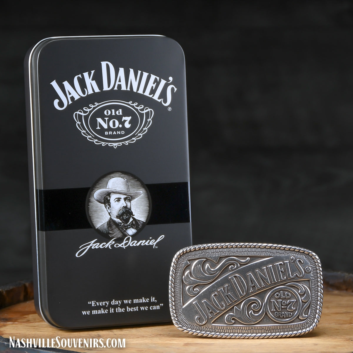 Officially licensed Jack Daniels Rodeo Belt Buckle in Pewter. Get one today with FREE SHIPPING on all US orders over $75!