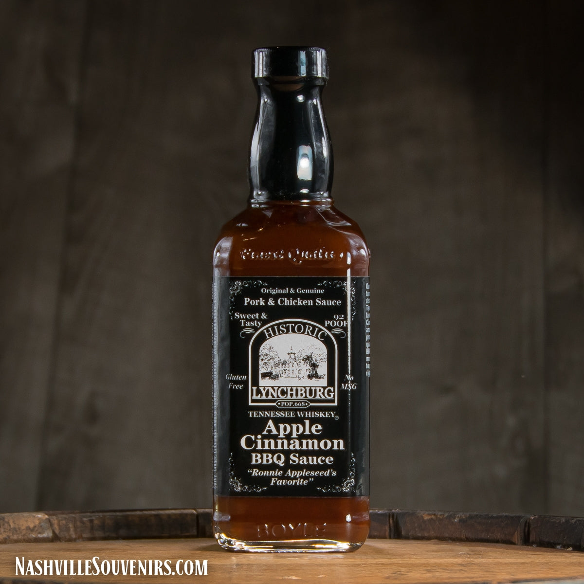 Buy Historic Lynchburg Apple Cinnamon BBQ Sauce containing real Jack Daniels Black Label whiskey. FREE SHIPPING on all US orders over $75!