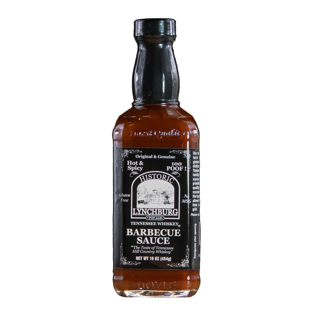 Buy Historic Lynchburg BBQ sauce that's hot and spicy with real Jack Daniels Tennessee whiskey.  FREE SHIPPING on all US orders over $75!