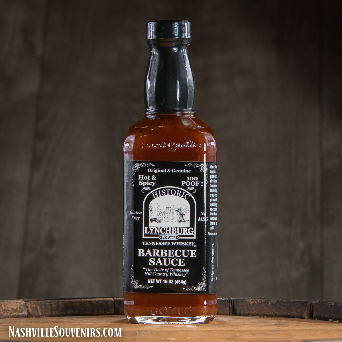 Buy Historic Lynchburg BBQ sauce that's hot and spicy with real Jack Daniels Tennessee whiskey.  FREE SHIPPING on all US orders over $75!