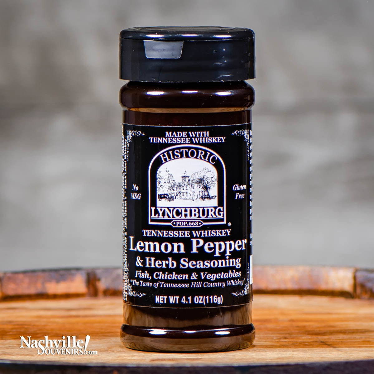 Buy Historic Lynchburg Tennessee Whiskey Lemon Pepper containing real Jack Daniels Tennessee whiskey.  FREE SHIPPING on all US orders over $75!