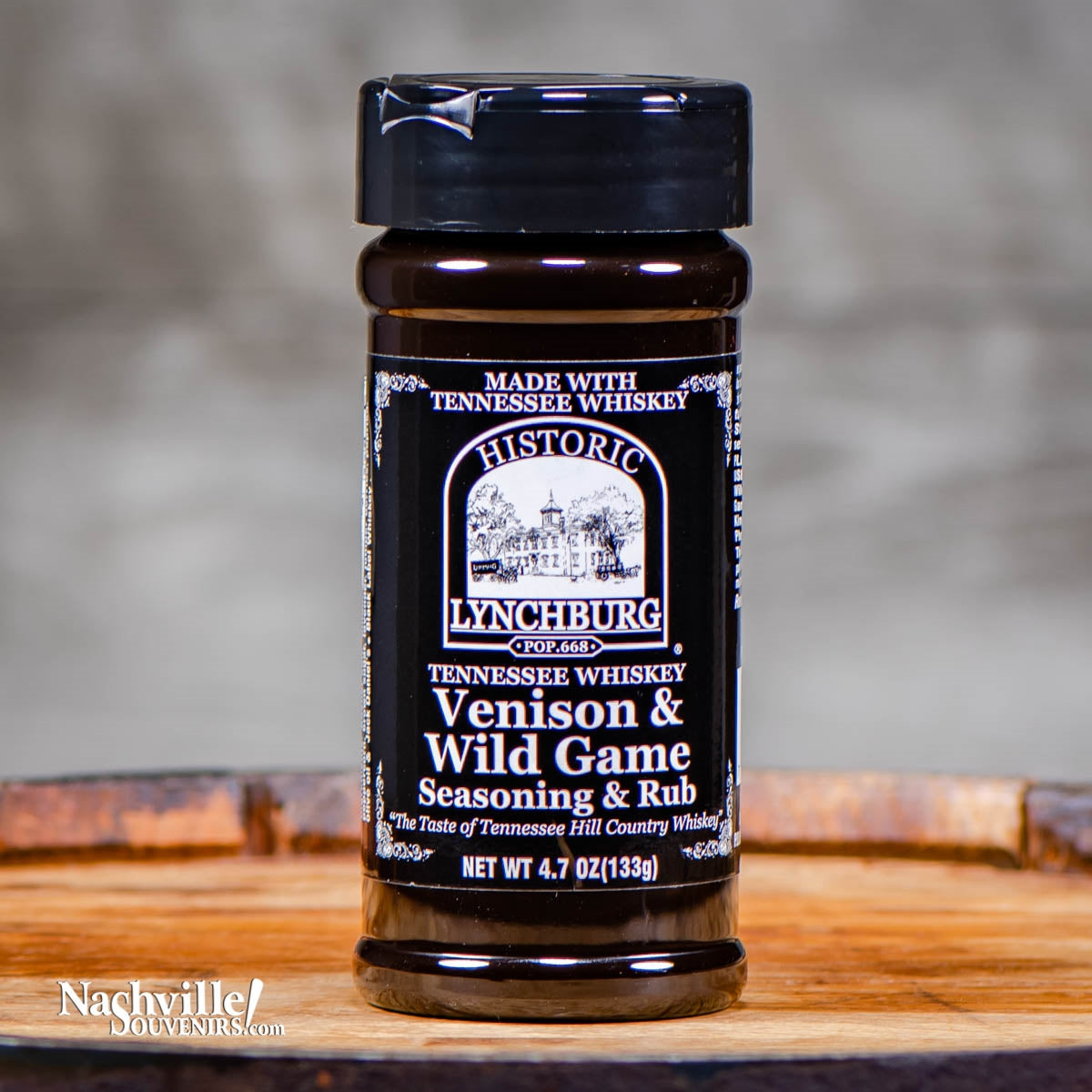 Buy Historic Lynchburg Venison & Wild Game Seasoning containing real Jack Daniels Tennessee whiskey.  FREE SHIPPING on all US orders over $75!