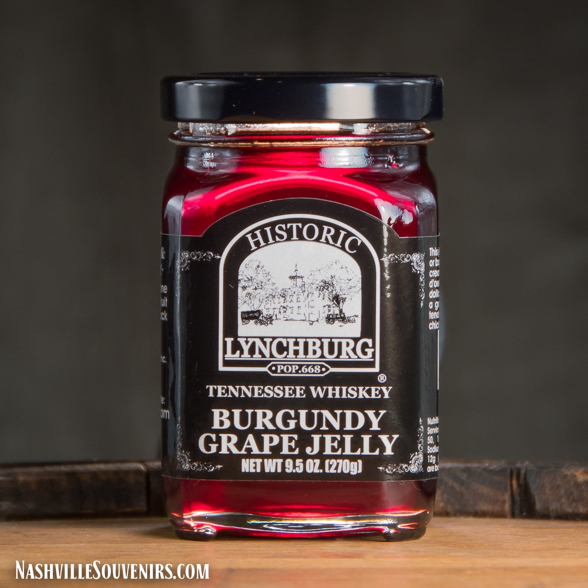 Historic Lynchburg Burgundy Grape Jelly and a touch of real Jack Daniels Whiskey make a great Tennessee treat! FREE SHIPPING on all US orders over $75!