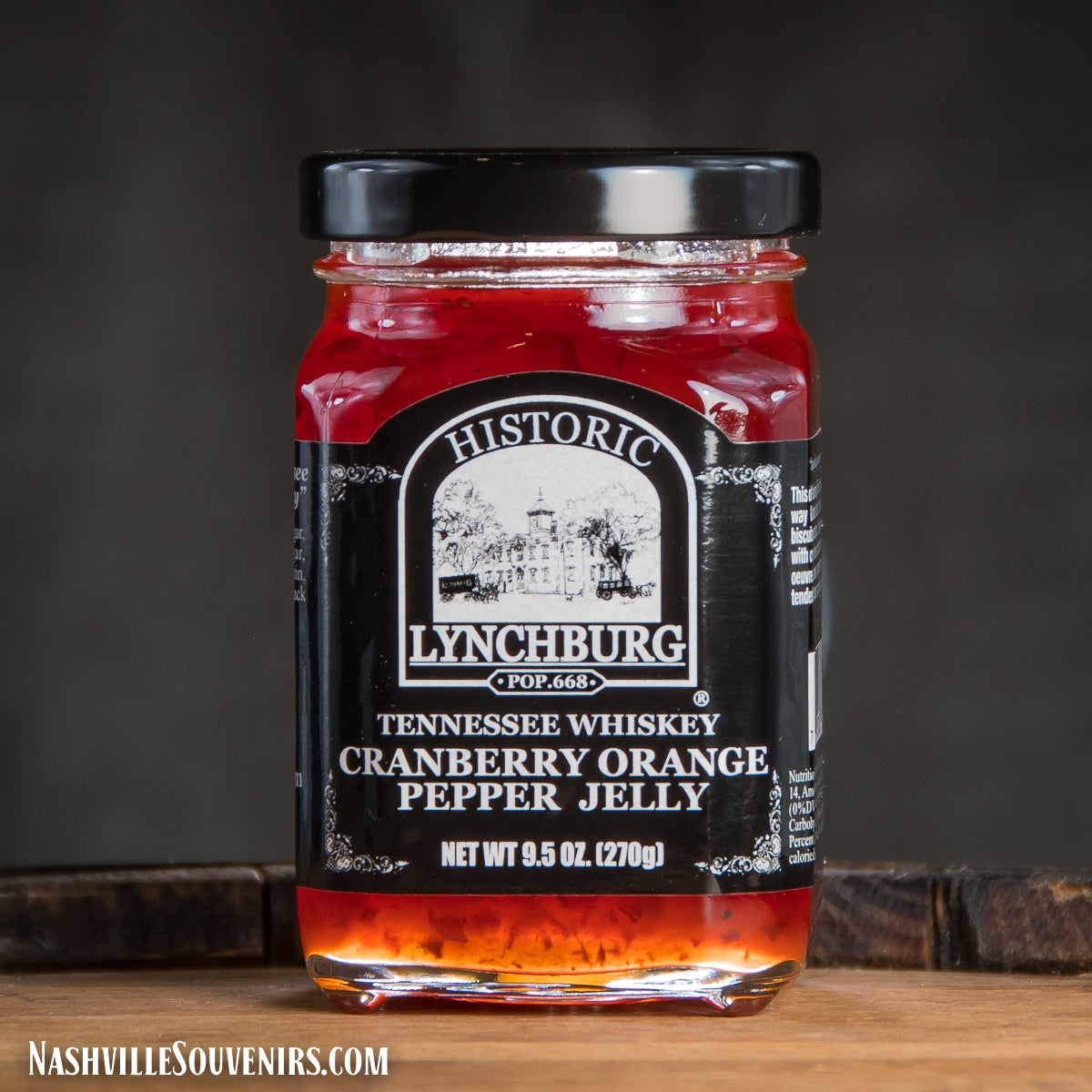 Historic Lynchburg Cranberry Orange Pepper Jelly is a unique mixture of Jack Daniels goodness, try it and see why it's so special. FREE SHIPPING on all US orders over $75!