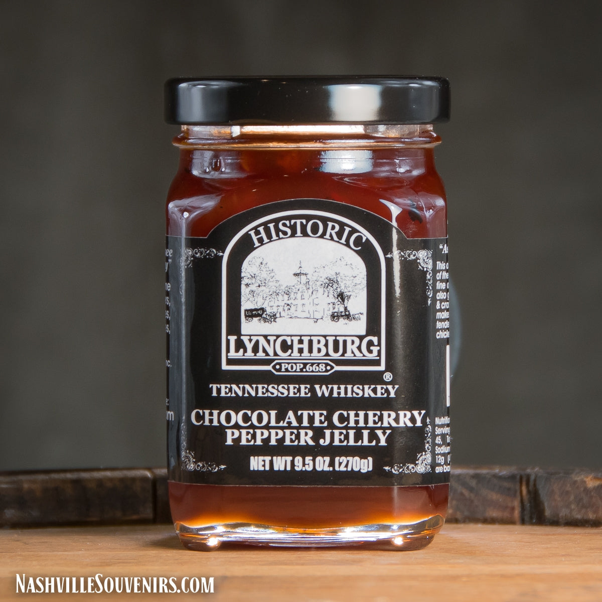 This historic Lynchburg Chocolate Cherry Pepper Jelly wakes up all your morning favorites - great on toast, biscuits or bagels! FREE SHIPPING on all US orders over $75!