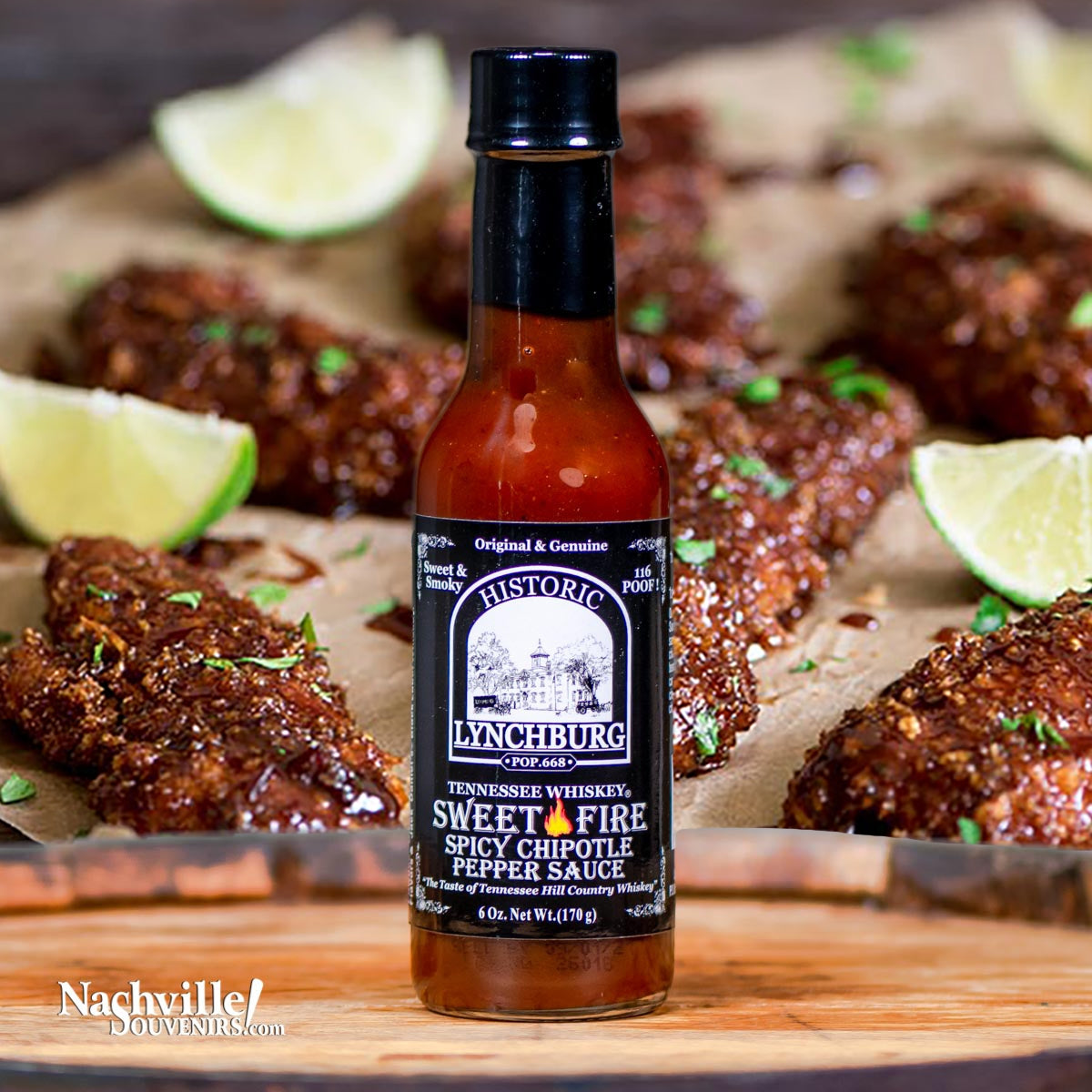Wow! This Historic Lynchburg Sweet Chipotle Hot Sauce is the real thing made in the hills of Tennessee.  FREE SHIPPING on all US orders over $75!