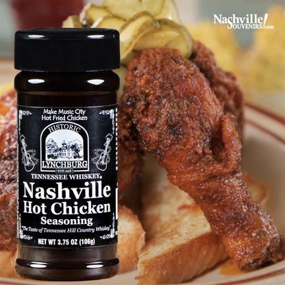 Fire up the grill and your tastebuds with the brand new  Historic Lynchburg Nashville Hot Chicken Seasoning containing real Jack Daniels Black Label whiskey. Nashville Hot Chicken done Jack Daniels style! FREE SHIPPING on all US orders over $75!