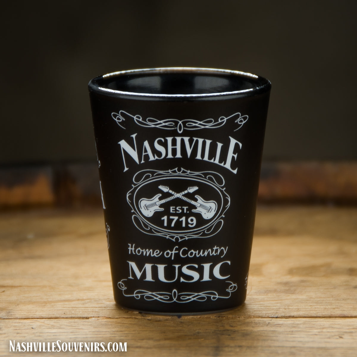 Nashville Shot Glass - B&W Nashville Home of Country Music